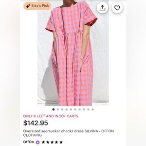 OFFON GINGHAM DRESS NWT